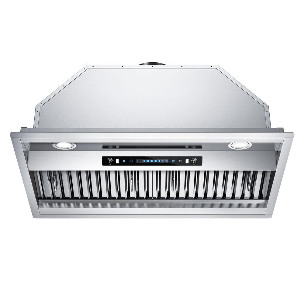30 in. 900 CFM Convertible Ducted to Ductless Insert Range Hood in Stainless Steel with SS Filter, LED Light and Gesture price history on PriceWatchPro