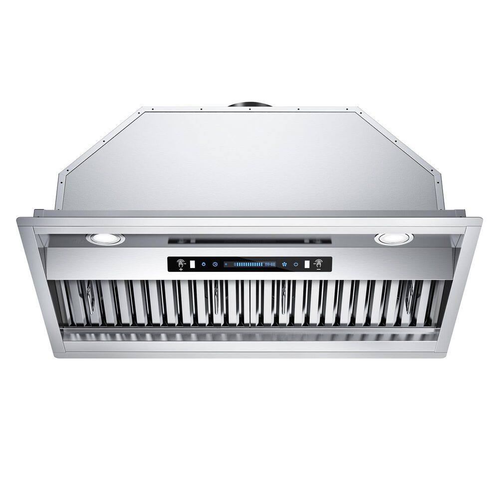 30 in. 900 CFM Convertible Ducted to Ductless Insert Range Hood in Stainless Steel with Carbon Filter, LED and Gesture price history on PriceWatchPro