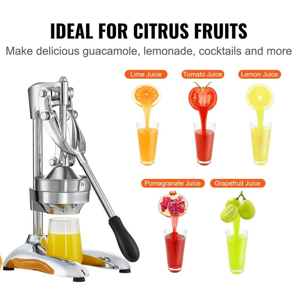 Stainless Steel Manual Citrus Juicer with Ergonomic Handle