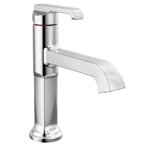 Tetra Single-Handle Single Hole Bathroom Faucet in Lumicoat Polished Chrome