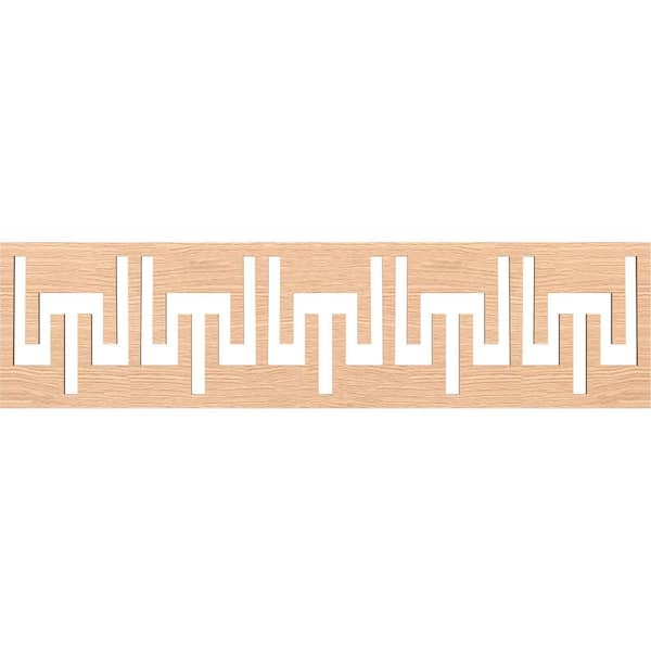Ekena Millwork Victory Fretwork 0.375 in. D x 47 in. W x 12 in. L Red Oak Wood Panel Moulding