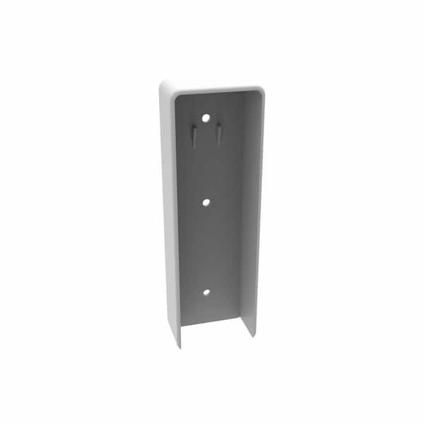 Transition Fence Bracket White for 2 in. x 7 in. Rail