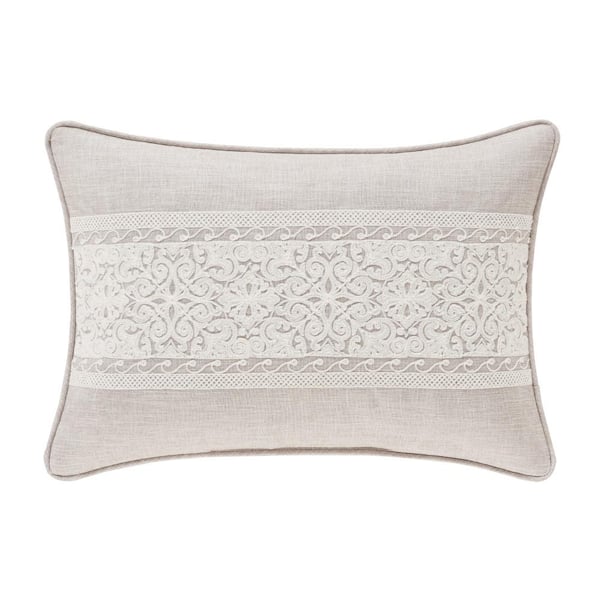 Unbranded Leanna Polyester Boudoir Decorative Throw Pillow 15 x 21 in.