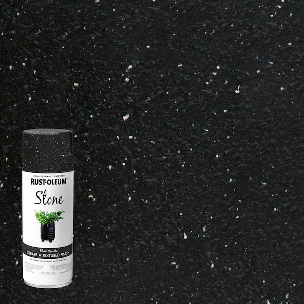 12 oz. Stone Creations Black Granite Textured Finish Spray Paint (6-Pack)