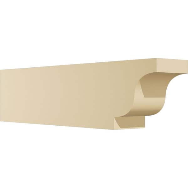 Ekena Millwork Standard Newport 4 in. W x 6 in. H x 24 in. D Signature Urethane Rafter Tail Outlooker