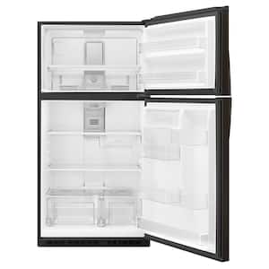 21.3 cu. ft. Top Freezer Refrigerator in Fingerprint Resistant Black Stainless