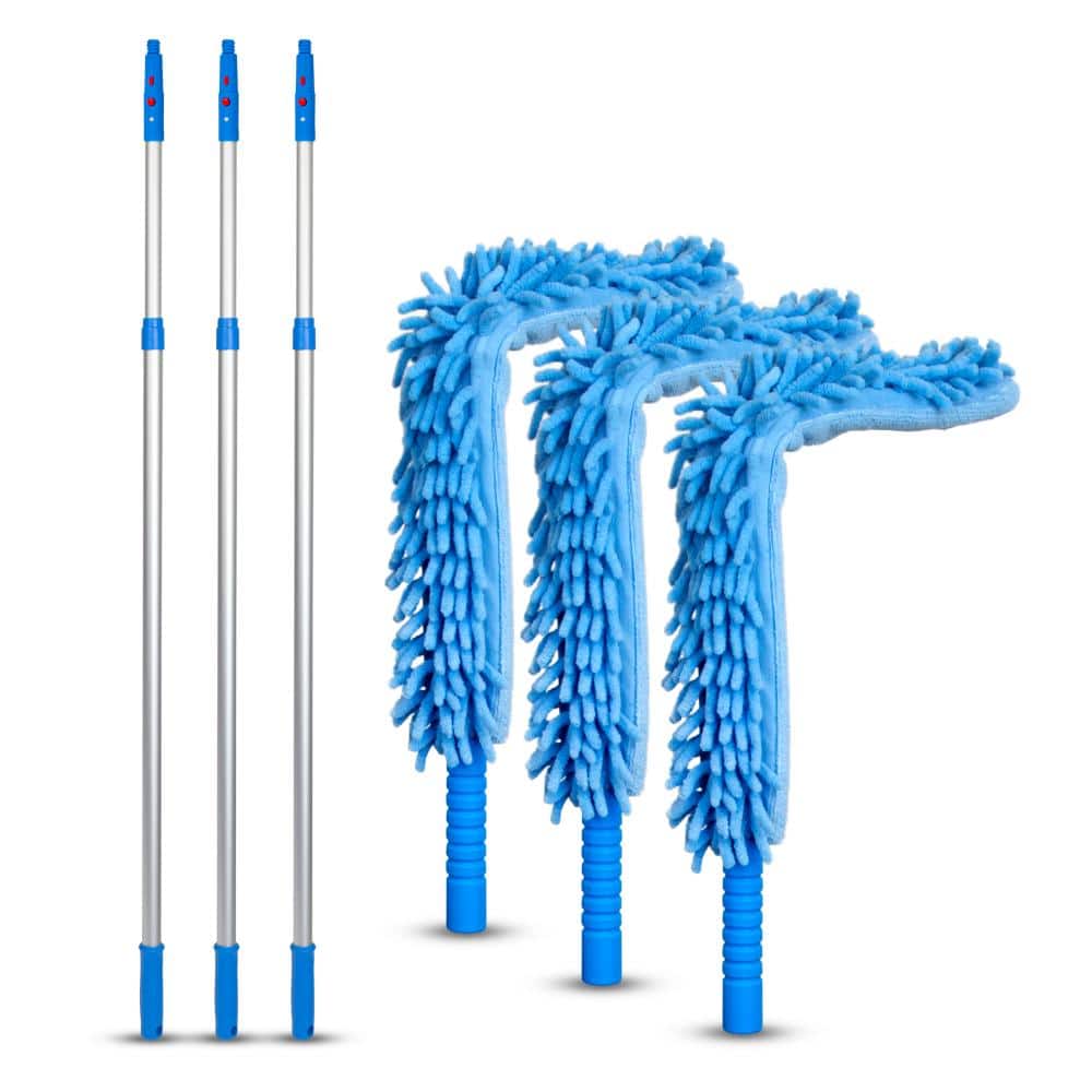Gritt Commercial 22 in. Flexible Wand Duster with Microfiber and