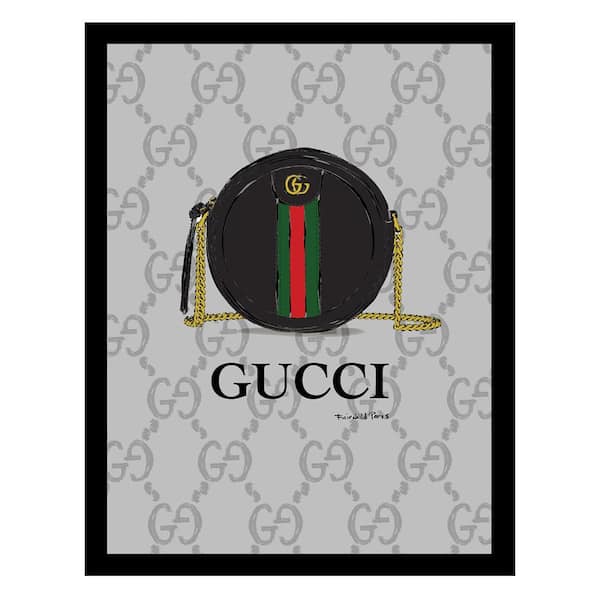 VENICE BEACH Collections Designer Handbag by Fairchild Paris 1-Piece Framed Graphic Print Abstract Poster Art Print 18 in. x 14 in.