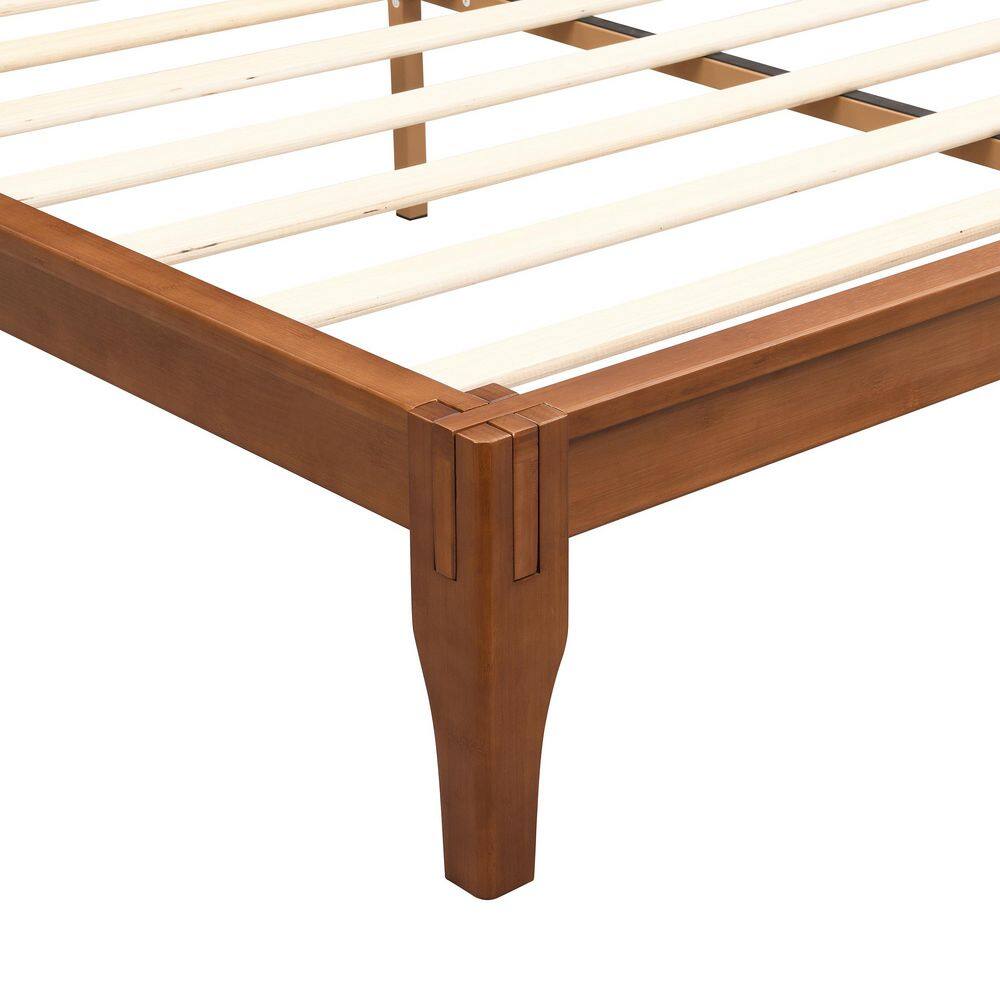 Geraldine Brown Bamboo Frame Full Size Platform Bed - thumbnail 5
