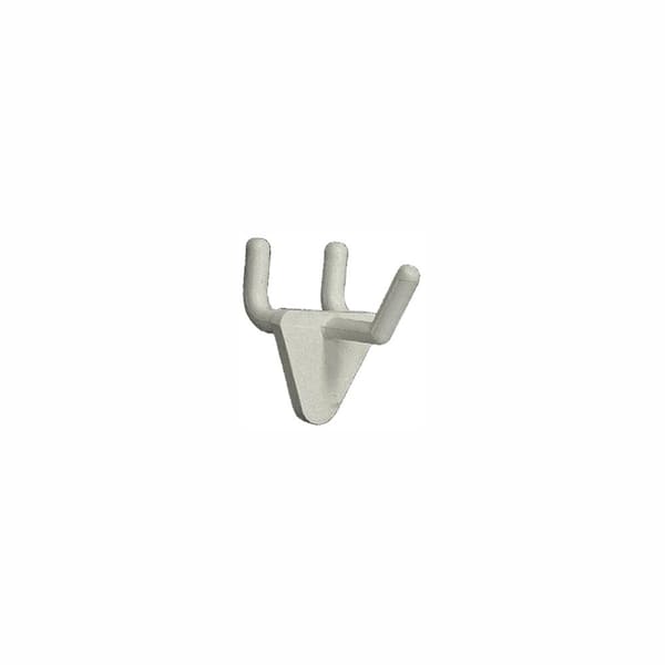 Azar Displays 1 in. White Glass Filled Nylon Hook (50-Pack)