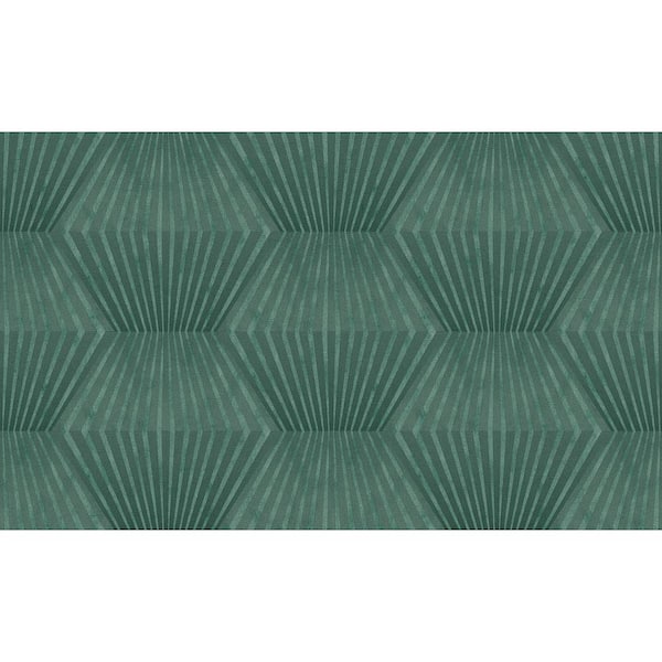 Advantage Blue Lehnmann Teal Geo Wallpaper Sample