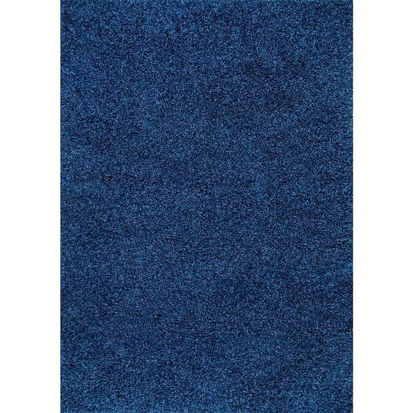 nuLOOM Marleen Plush Shag Navy 12 ft. x 15 ft. Area Rug