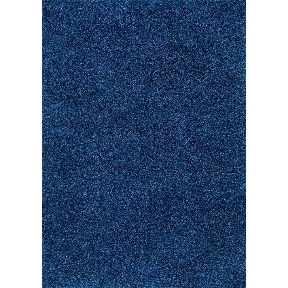 nuLOOM Marleen Plush Shag Navy 5 ft. x 8 ft. Area Rug