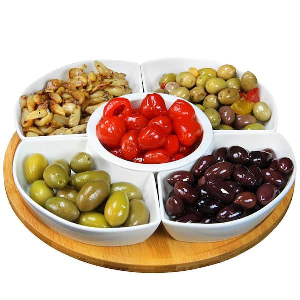 Lazy Susan Appetizer and Condiment Server Set