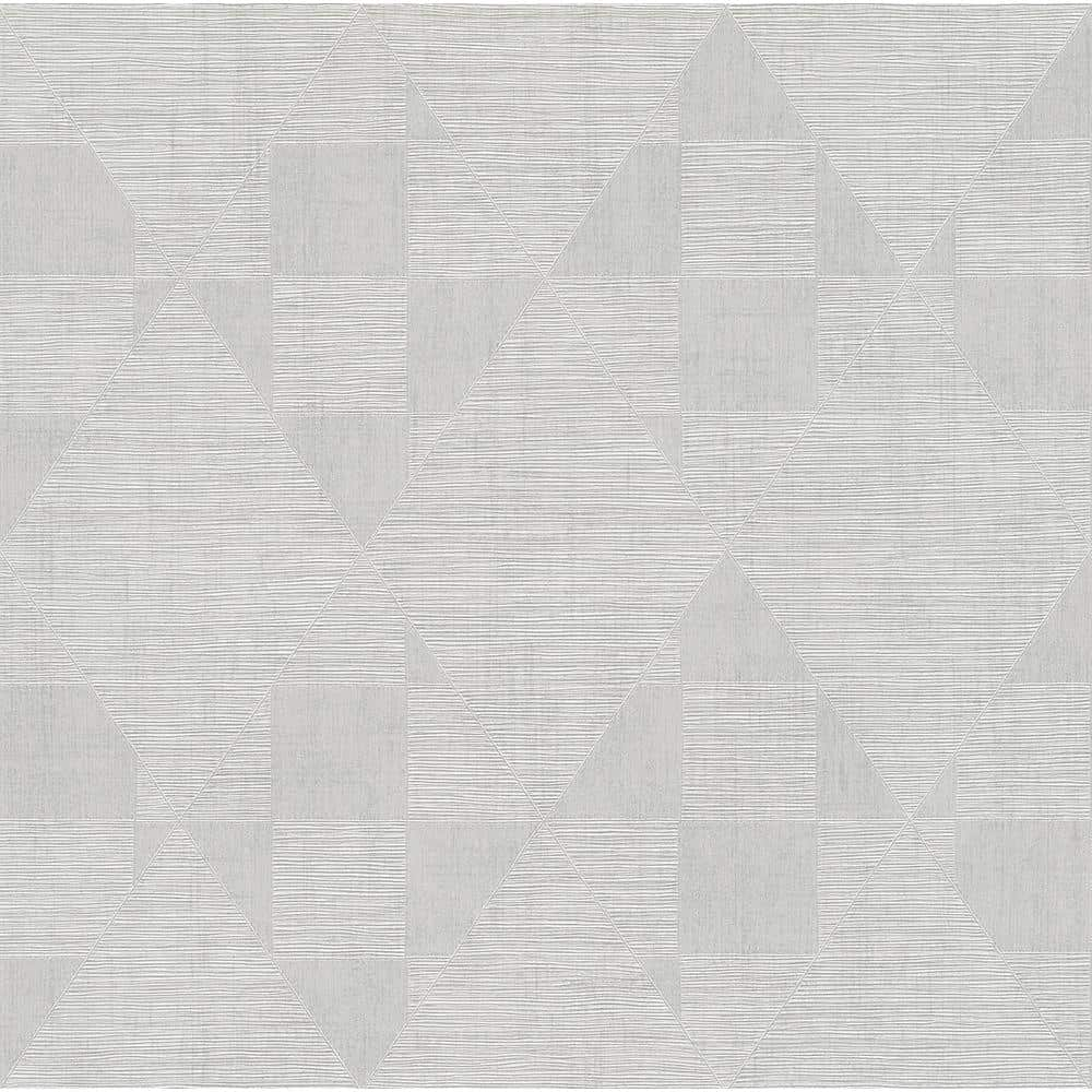 Advantage Wegener Silver Geometric Wallpaper 4082-381962 - The Home Depot