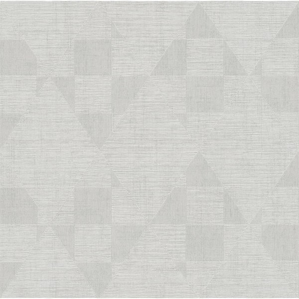 Advantage Wegener Silver Geometric Wallpaper Sample