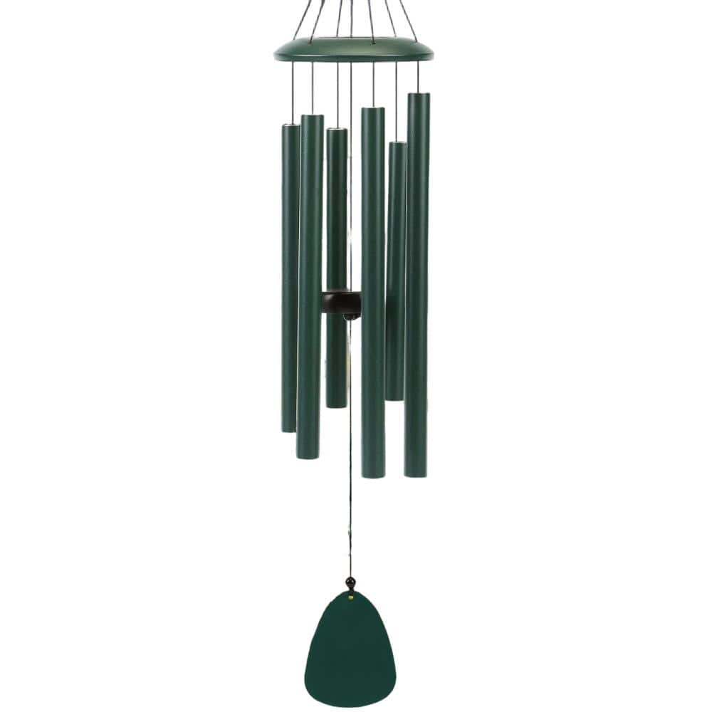 32 in. Outdoor Wind Chime Deep Tone Forest Green 1-Piece price history on PriceWatchPro