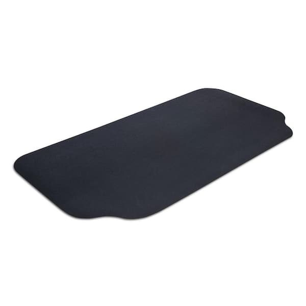 GrillTex 39 in. x 72 in. Black Under-the-Grill Protective Deck and Patio Mat