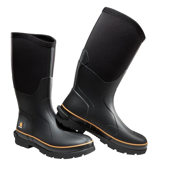 Carhartt Men's 011.5M Black Neoprene Upper Waterproof Vulcanized Rubber Carbon Nano Toe 15 in. Boot CMV1451