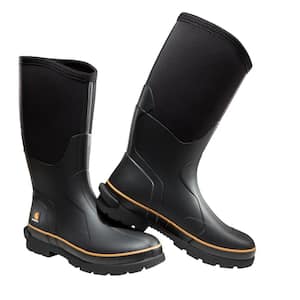  PEMBERTON Waterproof Boots for Men (Slip On) Rain Boots,  Rubber Boots for Men, Mens Boots Waterproof, Mens Rubber Boots (Made with  Neoprene and Rubber)
