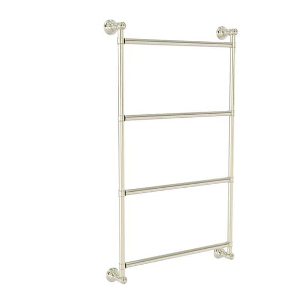 Carolina 24 in. 4-Tier Ladder Towel Rack Bar in Polished Nickel