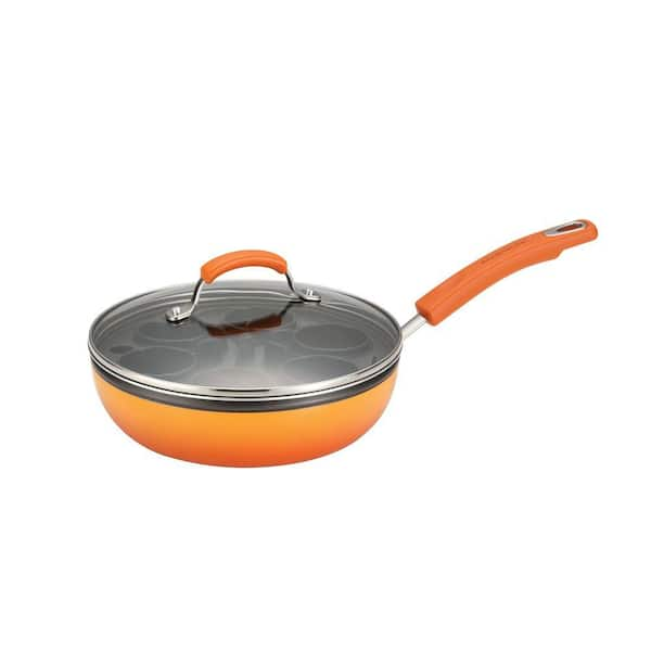 Rachael Ray Porcelain II Egg Poacher in Orange