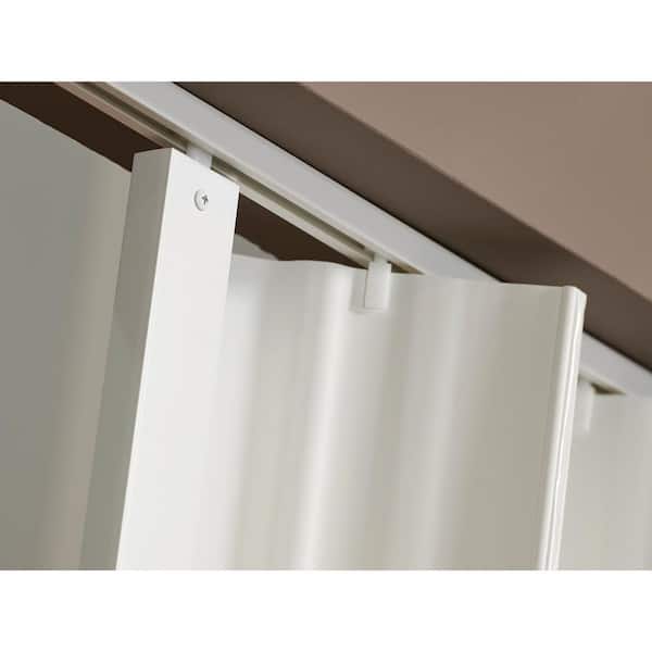 Spectrum Dunes 48 in. x 80 in. White Vinyl Accordion Door with