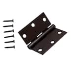 3-1/2 in. x 3-1/2 in. Oil-Rubbed Bronze Square Corner Door Hinge