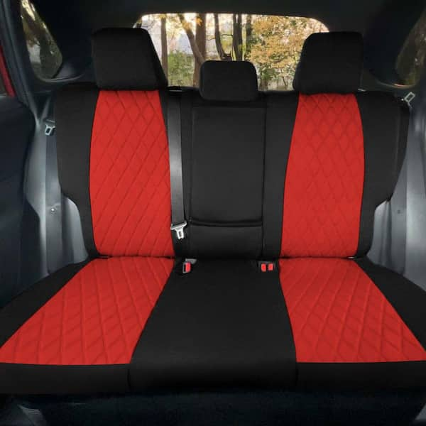 FH Group Neosupreme Custom Fit Seat Covers for 2019 2024 Toyota Rav4 LE to XLE to Limited DMCM5011RED REAR The Home Depot