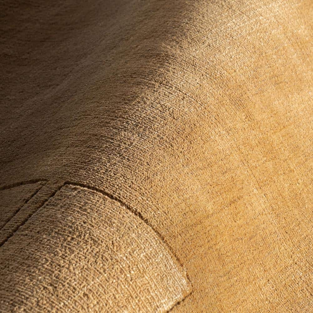 Wheat 10' x 14' Flat Woven Wool and Viscose Area Rug