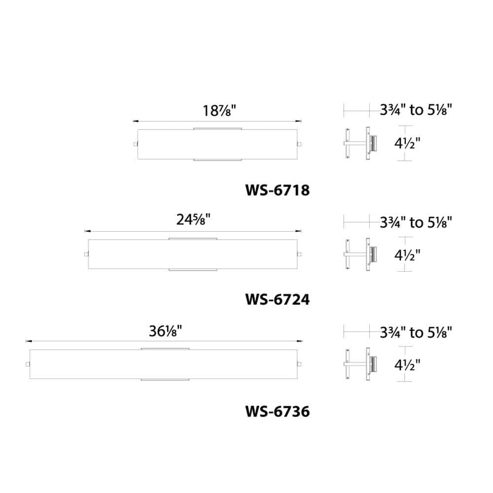 Sleek 24" Nickel and White LED Vanity Wall Light, Energy Star