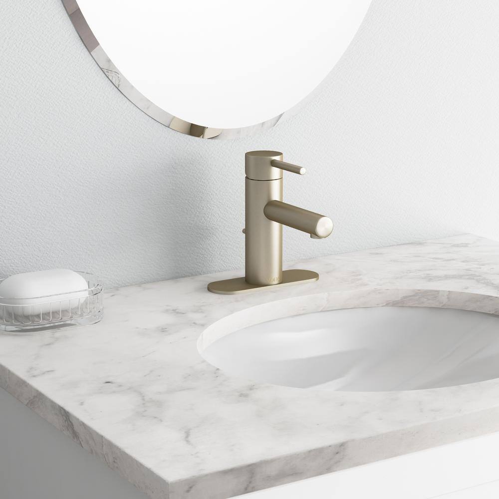 Modern Single-Handle Bathroom Faucet in Sleek Black with Nickel Accents