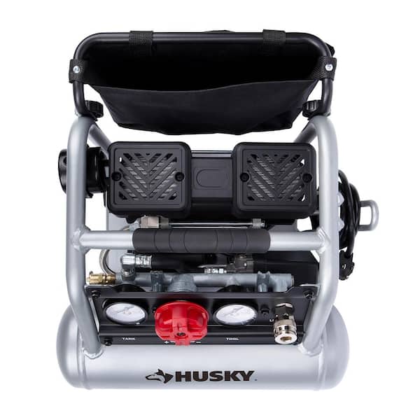 Husky 1 Gal. Portable Electric-Powered Silent Air Compressor 3300113 - The  Home Depot
