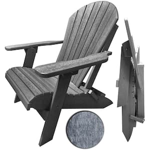 Driftwood Grey (Wood Grain) King Size Folding Adirondack Chair