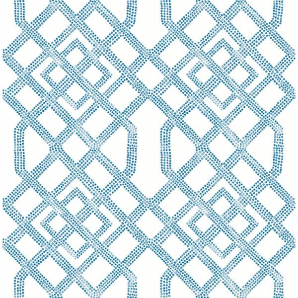 NuWallpaper Blue Tanner Peel & Stick Wallpaper