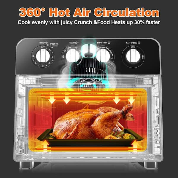 12L Mini Oven,Electric Cooker and Grill Home Baking Small Oven Timer Double  Glass Door Top and Bottom Heat 1000W Kitchen Convection Oven (Blue)