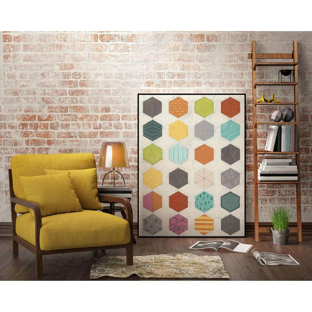 30 in. x 40 in. Pattern Interaction IV by June Erica Vess Framed Wall 