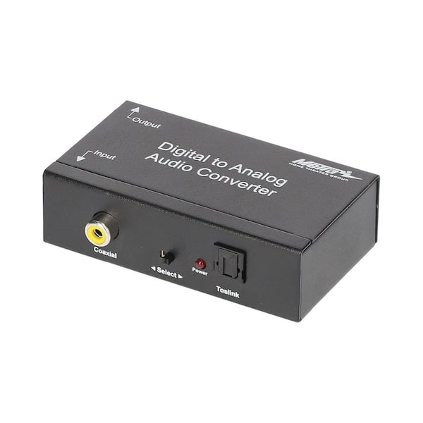 Metra Digital TOSLINK/Optical SPDIF to RCA Audio Converter CS-DAC2