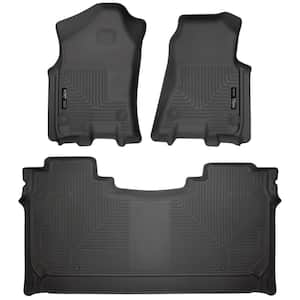 Front and 2nd Seat Floor Liners Fits 2019 Ram 1500 Crew Cab