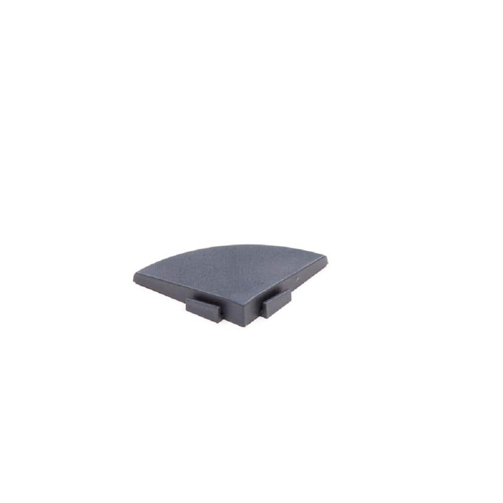XL All Weather 0.39 in. x 2.5 in. x 0.20 ft. PVC Deck Tile Graphite Corner 