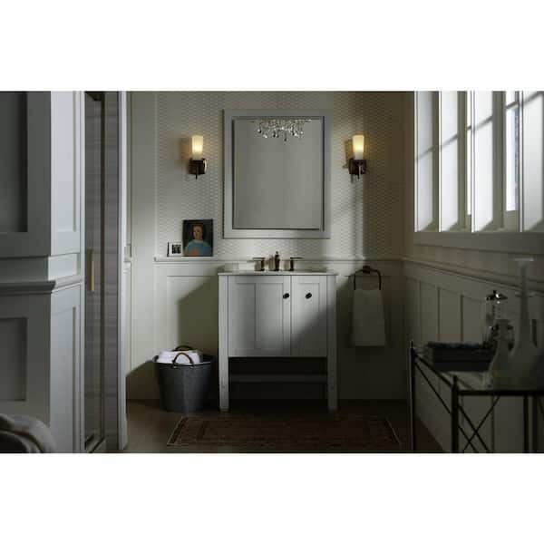 KOHLER Tresham 30 in. W x 22 in. D x 34.5 in. H Bathroom Vanity Cabinet without Top in Linen White