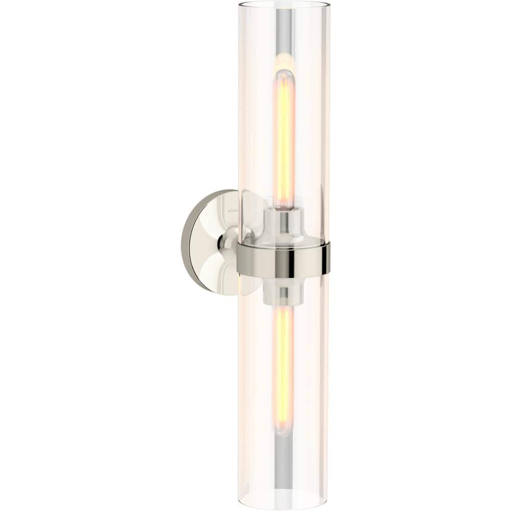 Kohler Lighting 27263-Sc02 Purist 2 Light 22  Tall Bathroom Sconce - Nickel