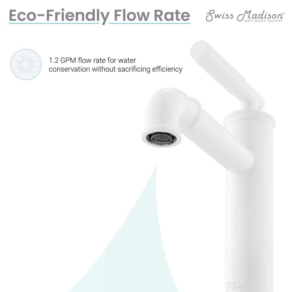 Matte White Nickel Single-Handle Bathroom Faucet