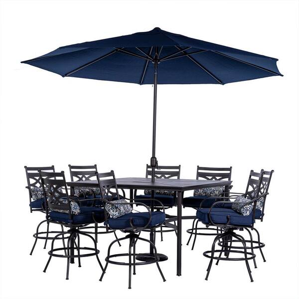 9 piece patio set with umbrella