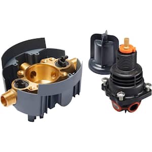 Rite-Temp Thermostatic Valve Body and Cartridge Kit with Service Stops