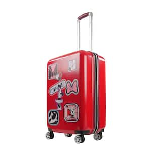 Disney Minnie Mouse Patch 25 in Spinner Luggage, Red