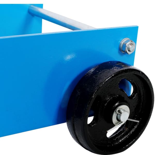 WRIGHTMASTER 1-Ton Transmission Jack in Blue with Maximum Lift