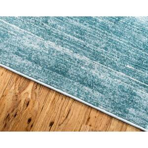 Uptown Collection Madison Avenue Turquoise 2' 2 x 6' 0 Runner Rug