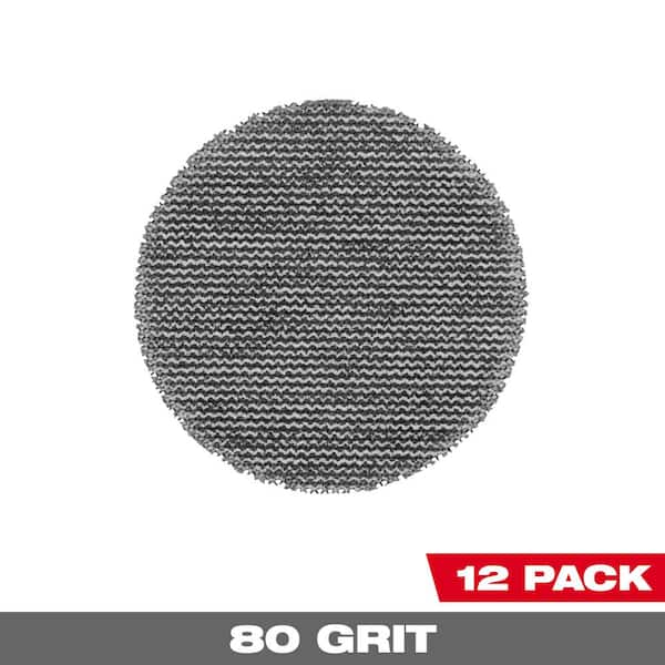 Milwaukee 3 in. 80 Grit Mesh Sanding Discs For M12 FUEL 3 in. Random Orbital Sander 13 Piece 48 80 6080 The Home Depot