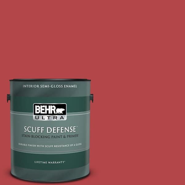 BEHR ULTRA 1 gal. Home Decorators Collection #HDC-SM14-10 Intrigue Red Extra Durable Semi-Gloss Enamel Interior Paint & Primer